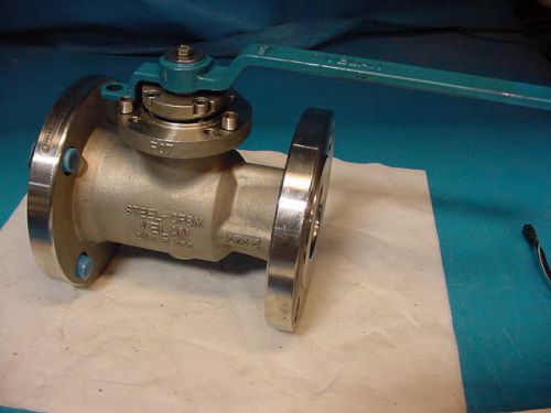 New velan 2&#034; ball valve stainless steel cf8m  class 150 for sale