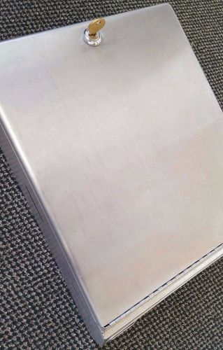 Bobrick model 45-lbm (b-262) stainless steel paper towel dispenser w/keys for sale
