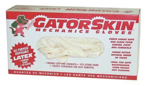NEW Carrand 23004 White Latex Disposable Gloves-Medium 100/box