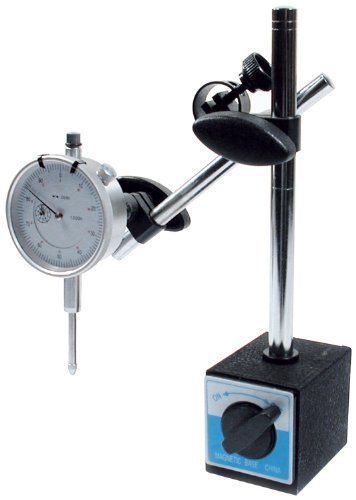 Allstar all96414 0.001&#034; to 1&#034; - 0.001 increment dial indicator with magnetic bas for sale