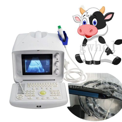 New portable vet veterinary ultrasound scanner machine + rectal probe+ 3d better for sale