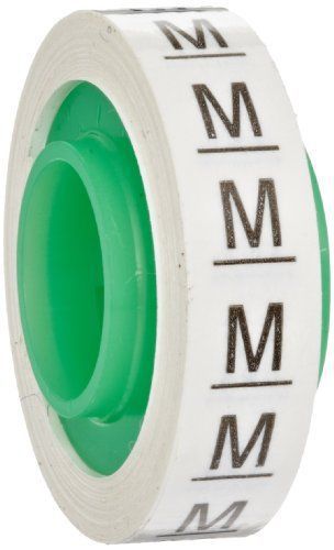 3M Scotch Code Wire Marker Tape Refill Roll SDR-M  Printed with &#034;M&#034; (Pack of 10)