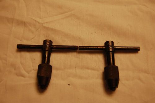 Pair of greenfield t-handle tap wrenches for sale