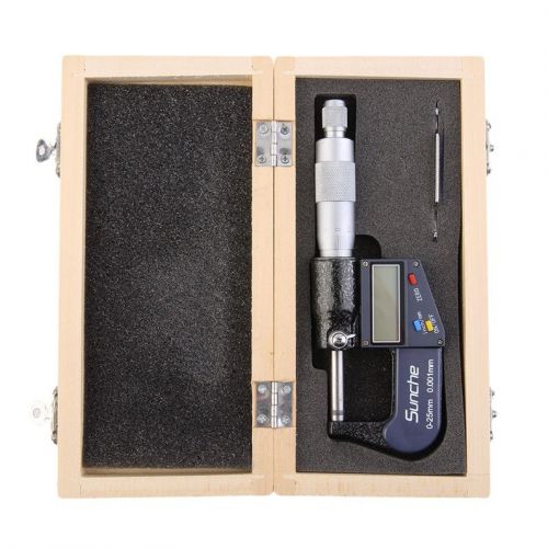 3 keys Electronic Digital Micrometer 0-25mm  0.001 Precision Micrometer S2