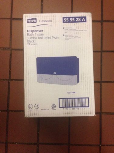 2-roll 9&#034; jumbo bath tissue dispenser toilet paper. tork brand for sale
