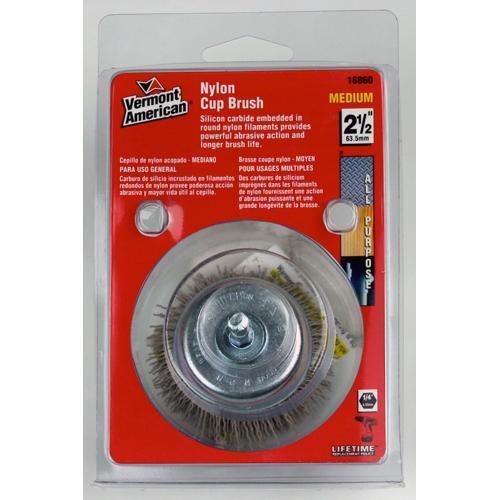 2-1/2&#034; nylon cup brush -- medium for sale