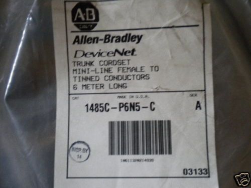 ALLEN-BRADLEY DEVICENET CORDSET 1485C-P6N5-C 1485CP6N5C