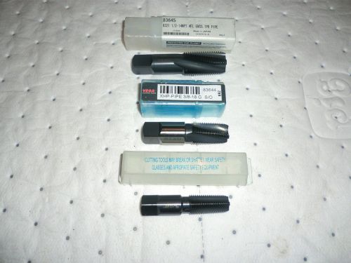 LOTS OF (3PCS) NEW TAPS 1/2-14 NPT AND 3/8-18 AND 1/4-18 / JAPAN-MEX