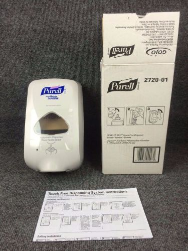 New in box gojo purell tfx touch free hand sanitizer dispenser model # 2720-01 for sale