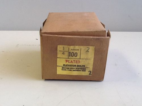 1/4 x 2 plated elevator bolts, box of 100 (sku#823/a126) for sale
