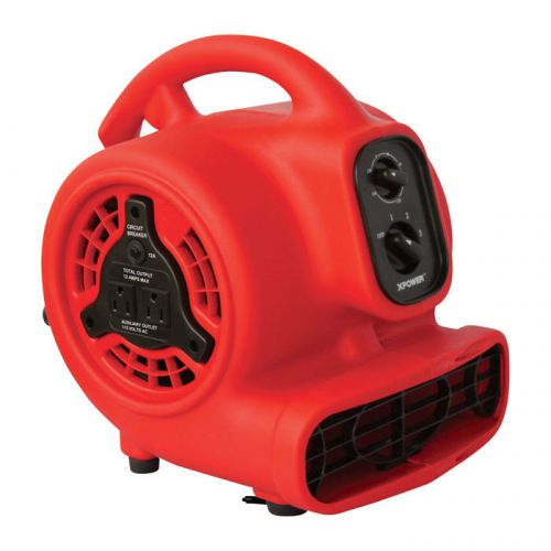 Carpet blower fan crawl space air mover 1/8 hp 600 cfm with timer, power outlets for sale