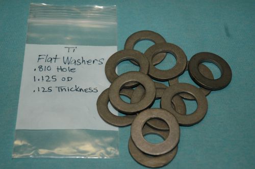 25/32&#034; Flat Titanium Washers - 12 pcs.