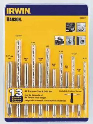 Irwin hanson 80187 all purpose drill &amp; tap set for sale