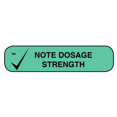 Apothecary Note Dosage Strength Bottle Labels, 1000ct 025715401539A435