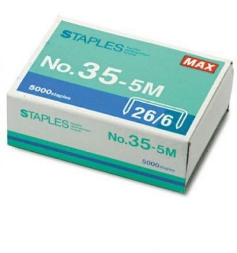 Max 35-5m standard staples for flat clinch staplers hd-50 hd-50r hd-50f for sale