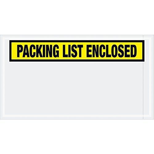 Aviditi PL445 Panel Face Envelope, &#034;Packing List Enclosed&#034;, 5-1/2&#034; Length x 10&#034;