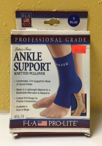 FLA ProLite 40-400SMSTD  Ankle Support Knitted Pullover Blue, Small