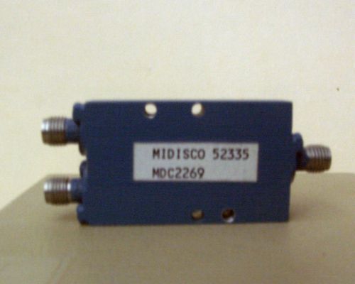 Midisco 2 Way Power Divider, MDC2269, 2-18 GHz, SMA