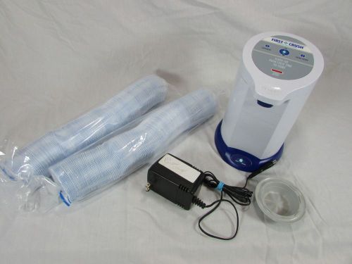 First Crush 1001-A cordless rechargeable pill crusher &amp; 500 cups~VIDEO #1