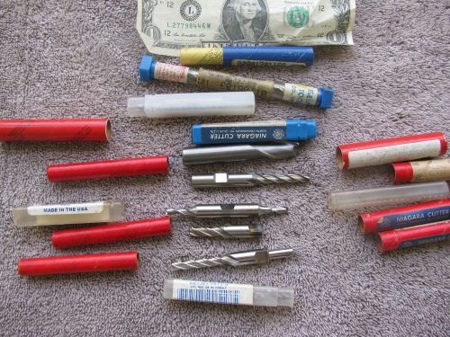 10 usa  end and double end mills mill machinist toolmaker  tools  tool for sale