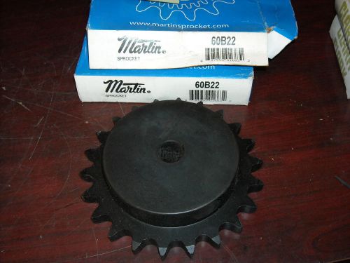 Martin, 60B22, Lot of 2, Sprocket, 3/4&#034; Bore, NEW in Box