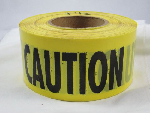 1 roll yellow caution tape 1.5 mil  barrier barricade for sale