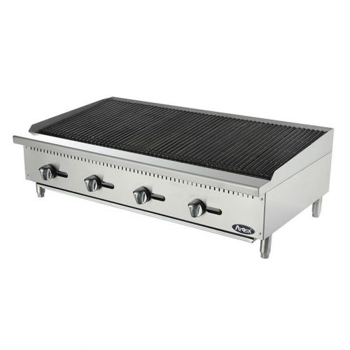 Atosa atcb-48, 48-inch heavy duty char-rock broiler for sale