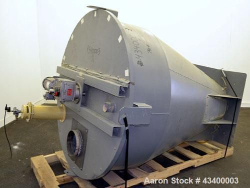 Used- agitated hopper/feeder, carbon steel. approximate 58&#034; diameter x 17&#034; strai for sale