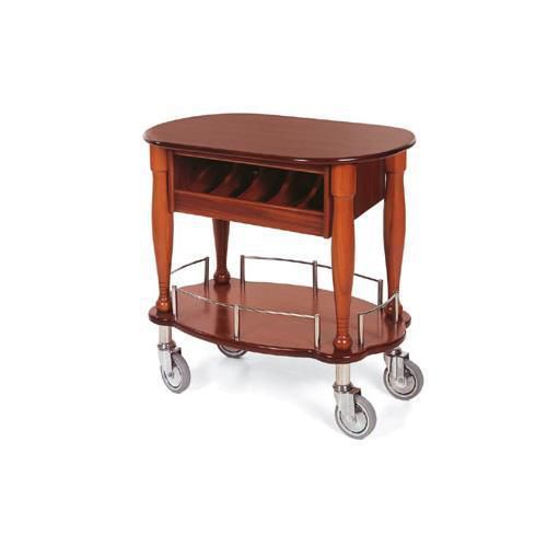 New Lakeside 70036 Gueridon Cart-Bordeaux
