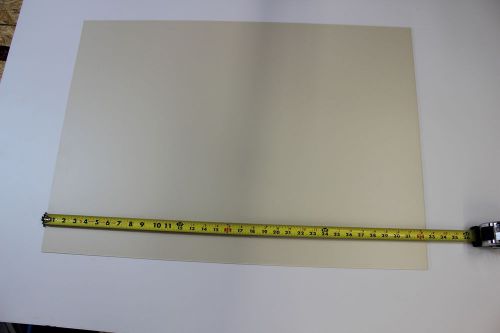 Polystyrene styrene plastic sheet .080&#034; thick 23&#034; x 32-1/2&#034;  creme color for sale