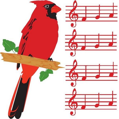 30 Custom Cardinal Music Personalized Address Labels