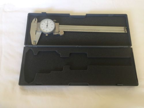 8&#034; Shock Proof Dial Vernier Caliper .001 With Box. Machinist/Lathe/Milling