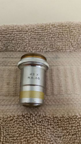Vintage AO American Optical Spencer 43x N.A. 66 Microscope Objective
