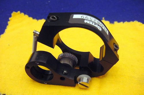 BARELY USED OPTEM CAMERA / MICROSCOPE COUPLER CLAMP WITH GEAR ASSEMBLY