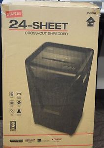 24 sheet cross cut shredder STAPLES