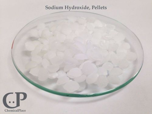Sodium hydroxide, pellets, 95% &#034;caustic soda&#034; (220 grams) for sale