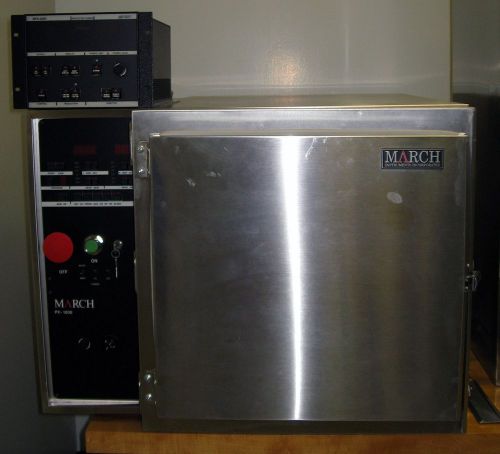 Plasma etcher &amp; cleaner – march instruments model px1000 &amp; rfx-600 rf generator for sale