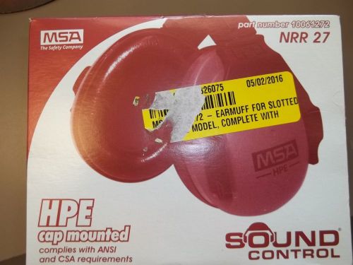 MSA HPE cap-mounted Sound Control Muffs NRR 27  10061272