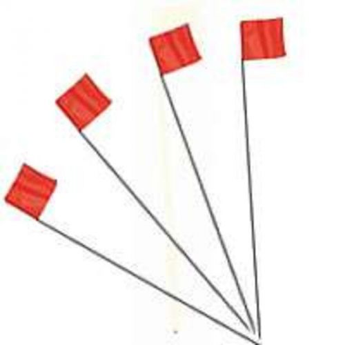 100Pc Orange Stake Flag Irwin Industrial Flags / Flagging Tape 64100