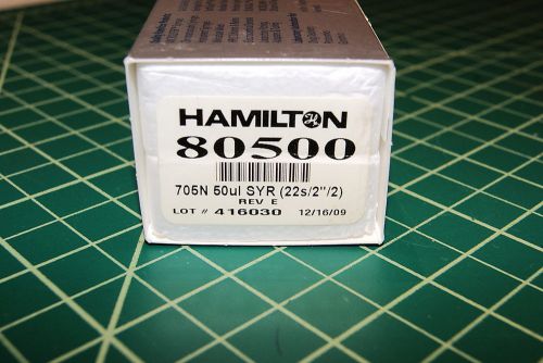 Hamilton #80500 Syringe 705N 50ul Sealed New