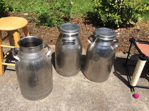 Stainless steel milk cans