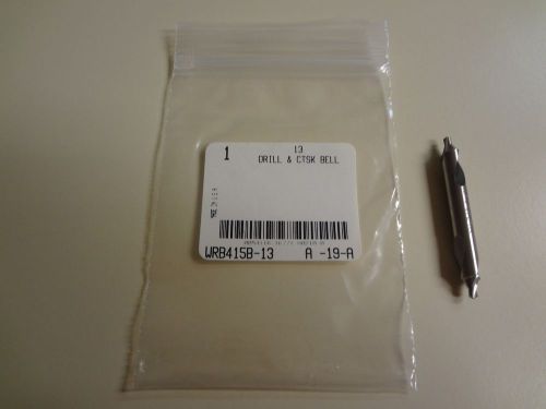 #13 Bell Combined Drill &amp; Countersink HS, Chicago Latrobe USA-NEW- Sold by each