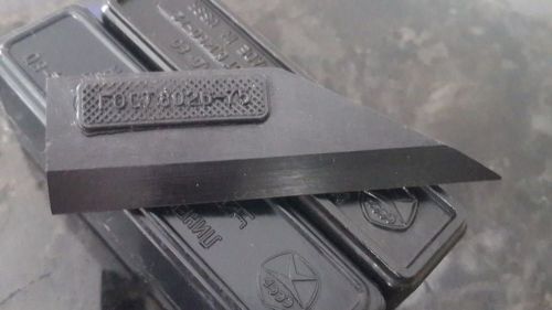 Straight Edge 80mm  Precision Hardened Black Oxide Steel Haarlineal USSR