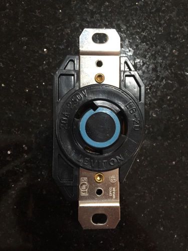 Leviton l6-20 iso locking receptacle 20a 250v for sale