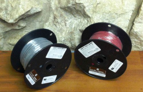500FT APPLIANCE/FIXTURE WIRE 18AWG STRANDED UL AWM STYLE 1007/1569-RED OR GRAY