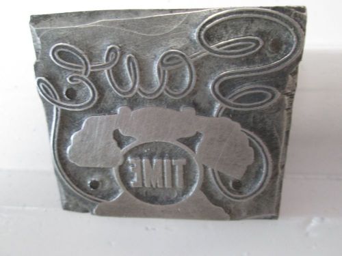 Letterpress Printers Block, Save Time