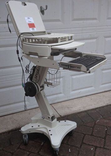 Stinger levitator mobile computer laptop cart medical point-of-service + extras! for sale