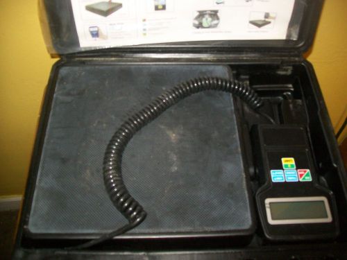 220LB Digital HVAC A/C Refrigerant Charging Recovery Weight Scale w/ Case NR!!!!
