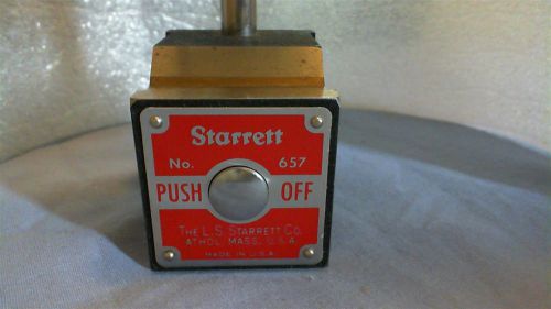 Starrett 657 D Magnetic base Indicator Holder Mechinist tool