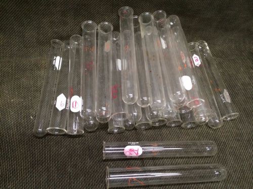 LOT 30 each 24 x 150mm Borosilicate Test Tubes lab glass tube
